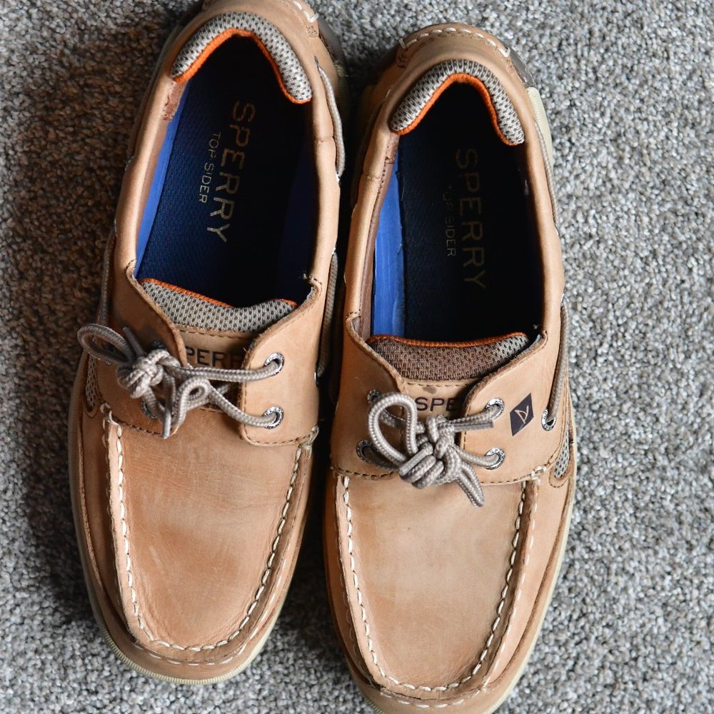 Sperry Slip-on Boat shoes, Men's 8 1/2, tan
